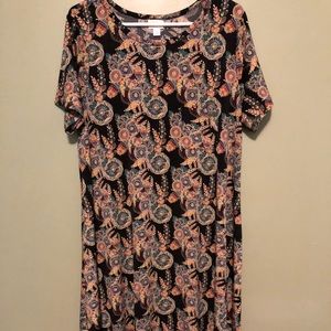 Floral LuLaRoe Carly - worn one time!